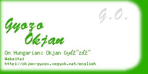 gyozo okjan business card